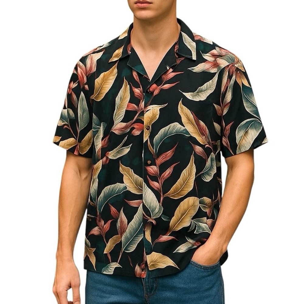 Vintage Hilo Hattie Men’s Hawaiian Shirt‎ Large